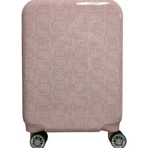 FUL Hello Kitty 21 Inch Carry On Luggage, Printed Hardshell Rolling Suitcase